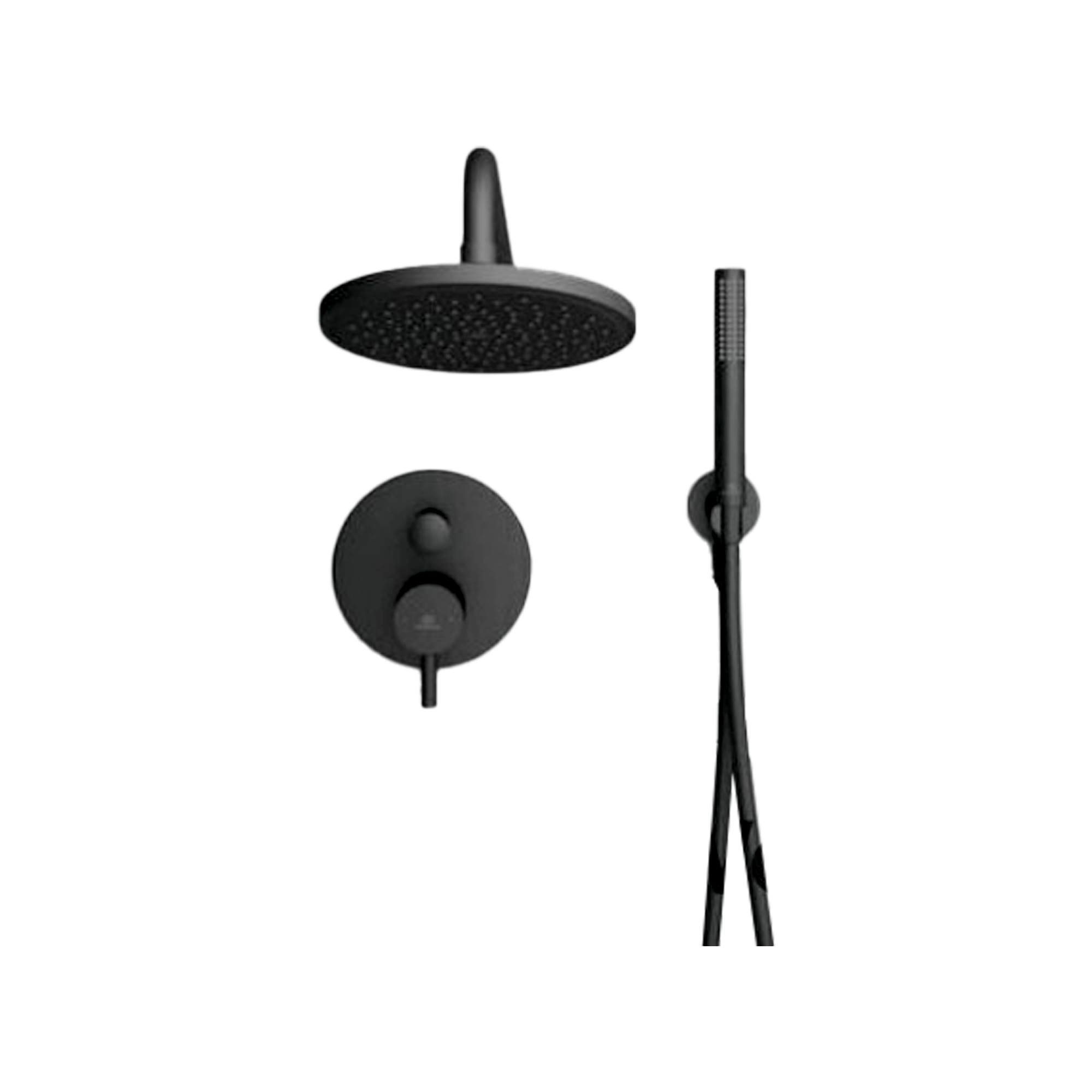 Juoda potinkinė dušo sistema Ideal Standard Ceratherm 100